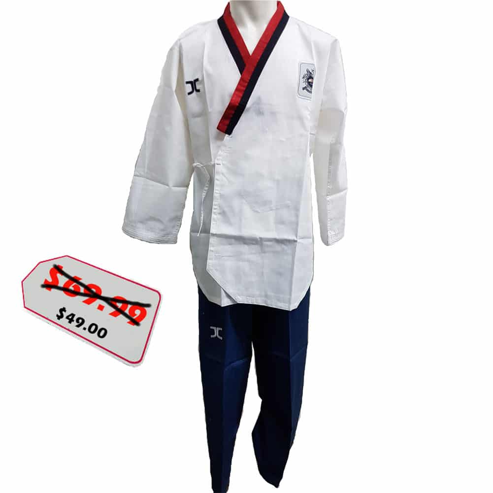 JC Jcalicu V2 Taekwondo White Poom Dobok Victory 2 Uniform Gi MMA Suit Men's TKD 