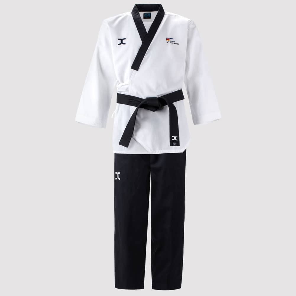 JC Jcalicu Taekwondo White Poom Poomsae Dobok Winner Uniform Gi Suit Men's TKD